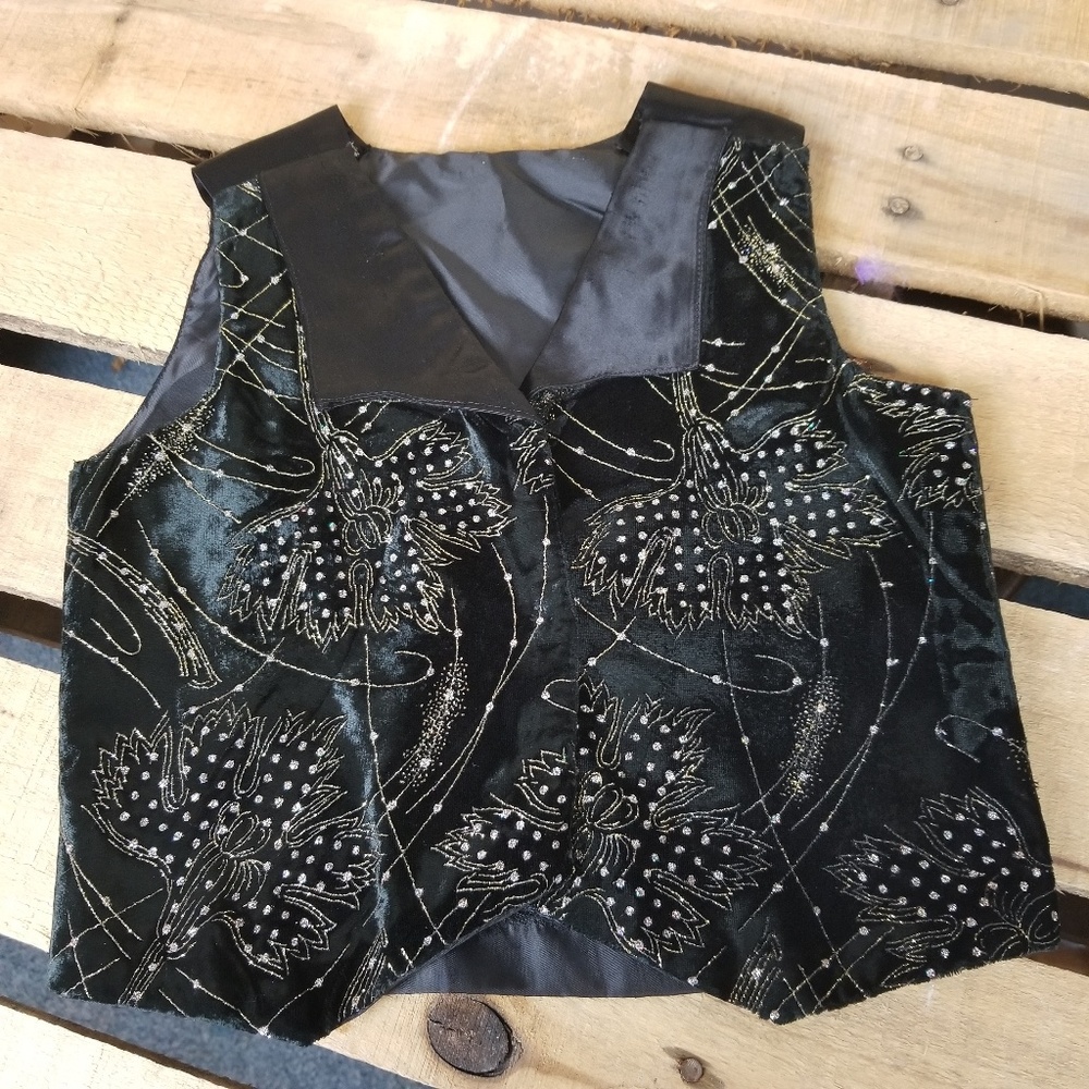 Vintage handmade boys pageant, wedding   vest 312